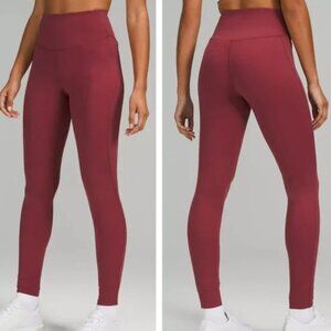 Lululemon Set: Base Pace High-Rise Leggings 25" Mulled Win
